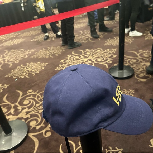 Versace Navy and Gold Embroidered Hat - Picture 3 of 8